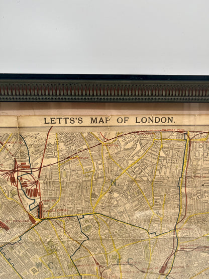 Carte de poche de Londres de 1881