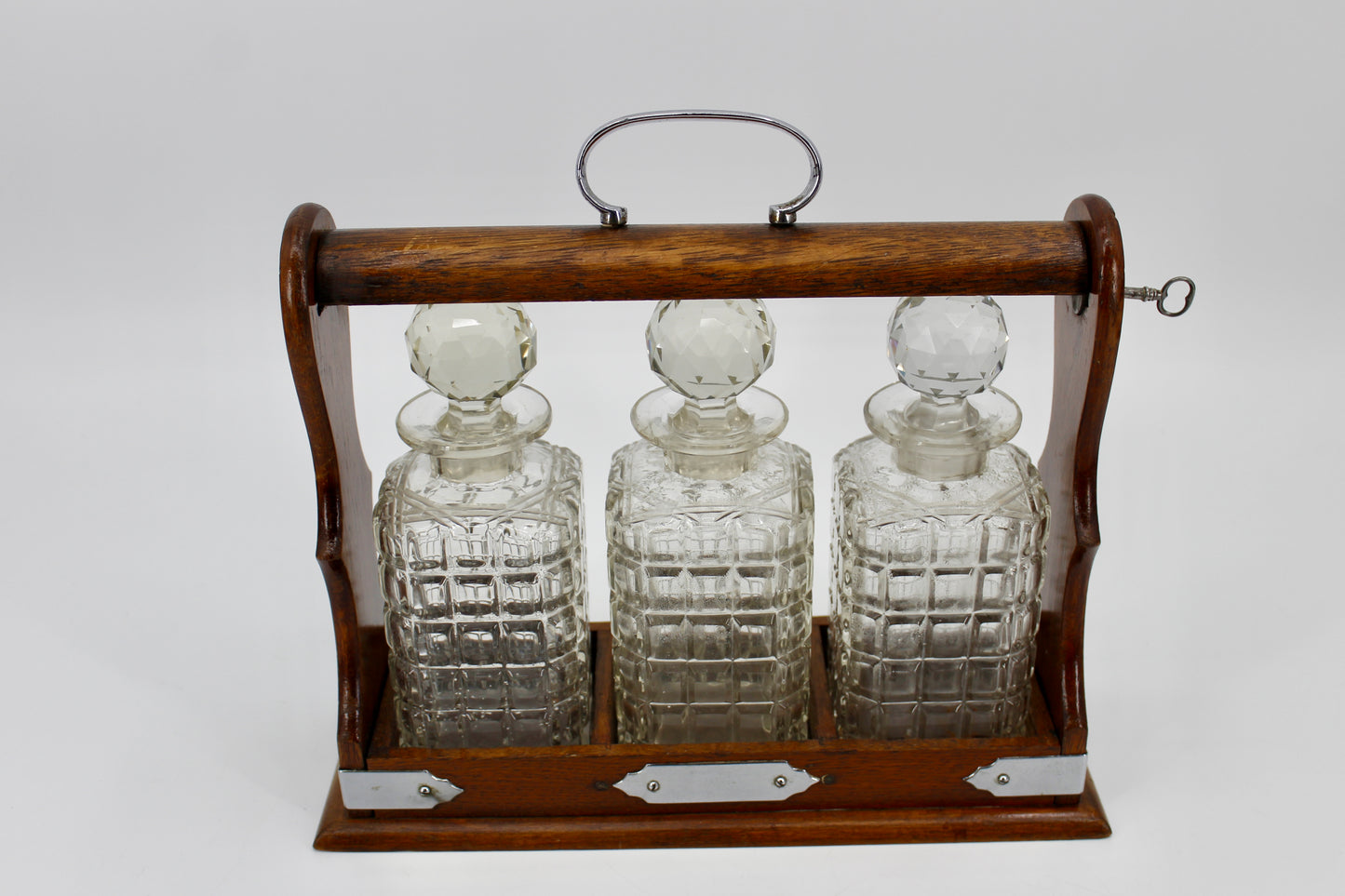 Complete 19th Century Tantalus Set (With Key)