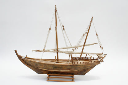 Large Antique Dhow Model Boat