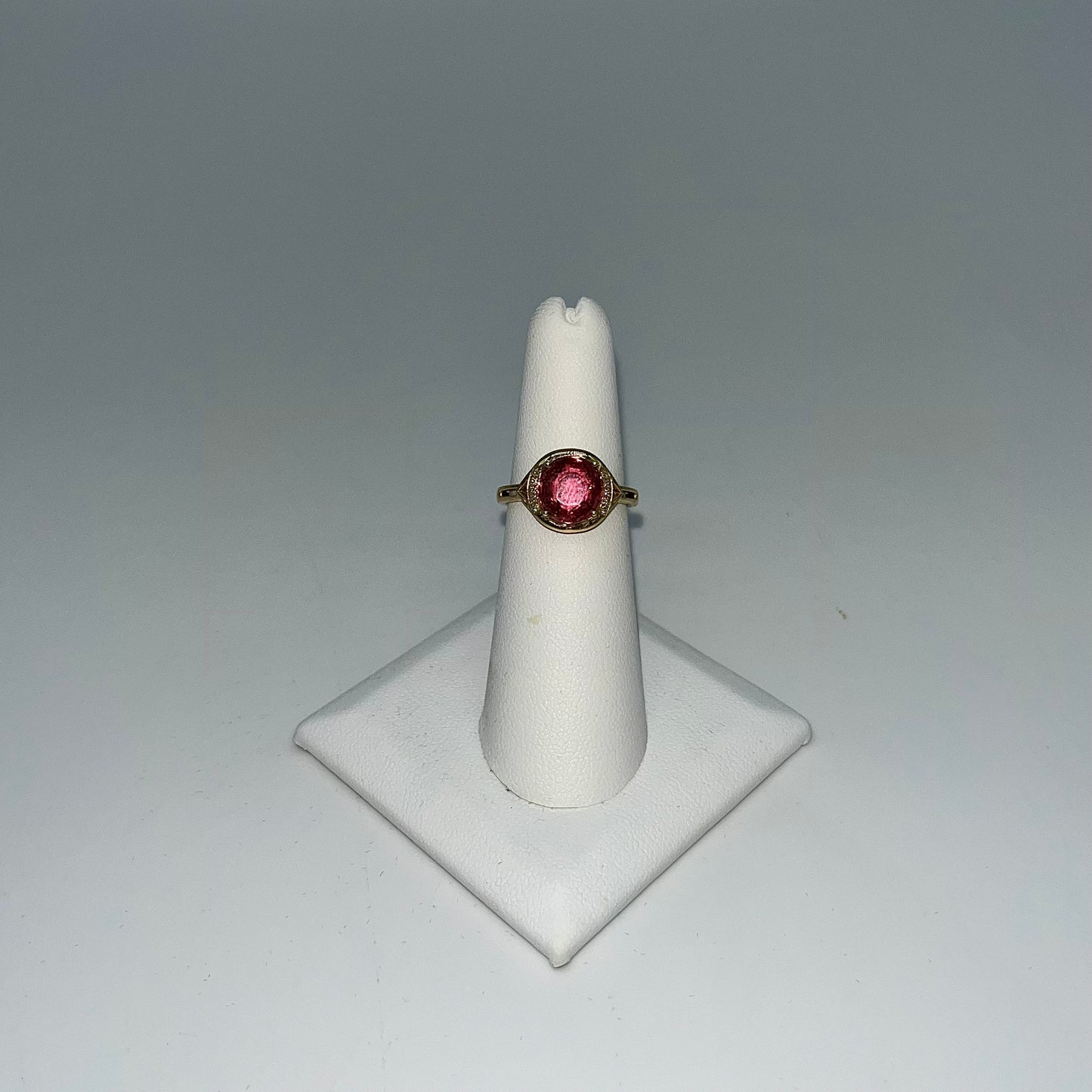 Pink Tourmaline & Diamond Ring, 2 CTW 14K Gold