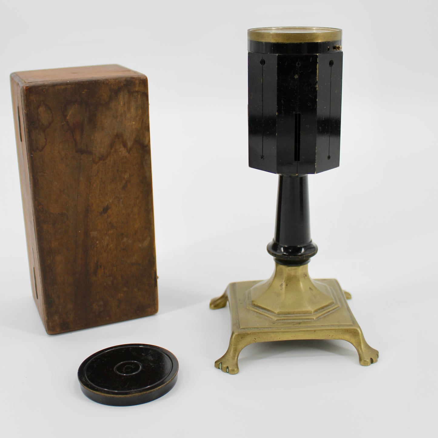 Antique Equerre Surveyors Cross Staff- Boxed Set