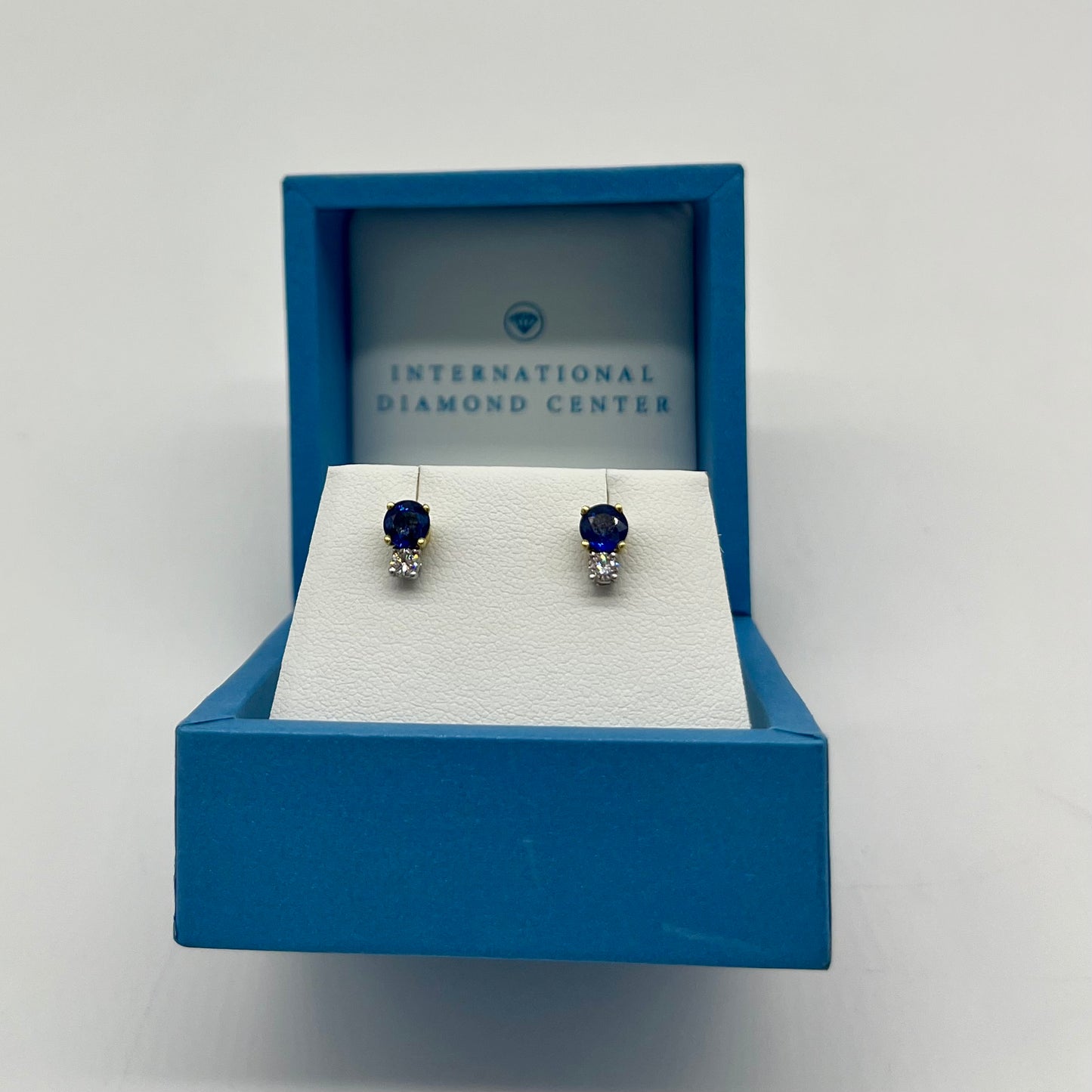 Sapphire & Diamond Set Two-Tone Gold, 2.35 CTW 14K