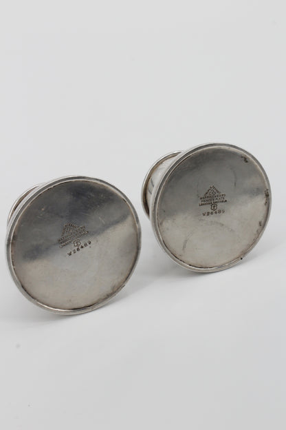Mappin & Webb Silver Cigar Rest Pair