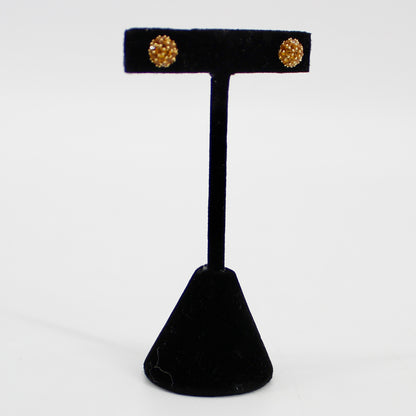 Citrine Cluster Stud Earrings, 1 CTW 18K Gold