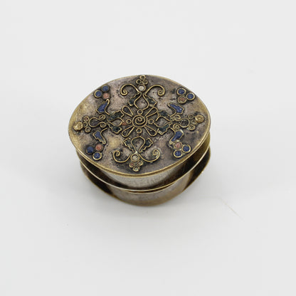 18th Century Japanese Scaphe Dial- Gold Vermeil & Gemstones
