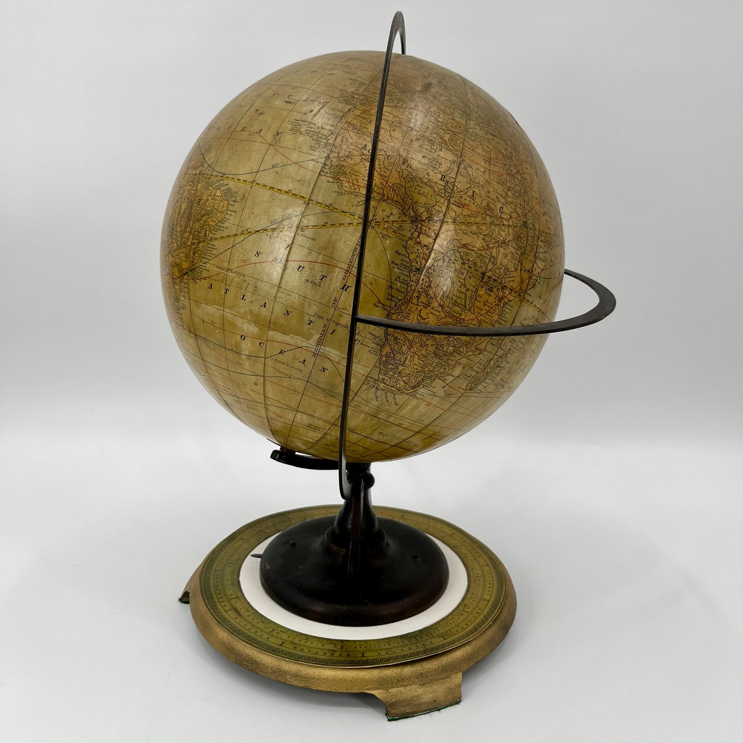 1891-1903 Telluric Table Globe by Rand McNally