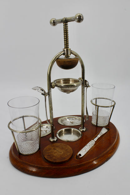 Victorian Silver-Plate Juicer & Cocktail Station