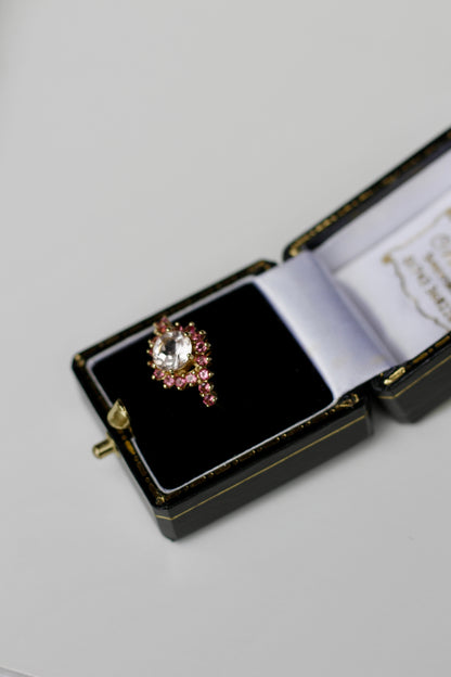 Morganite & Pink Sapphire Set, 6.1 Carats 14K Gold