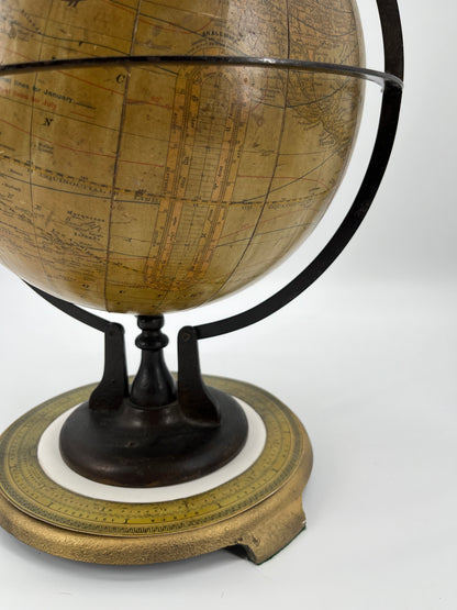 1891-1903 Telluric Table Globe by Rand McNally