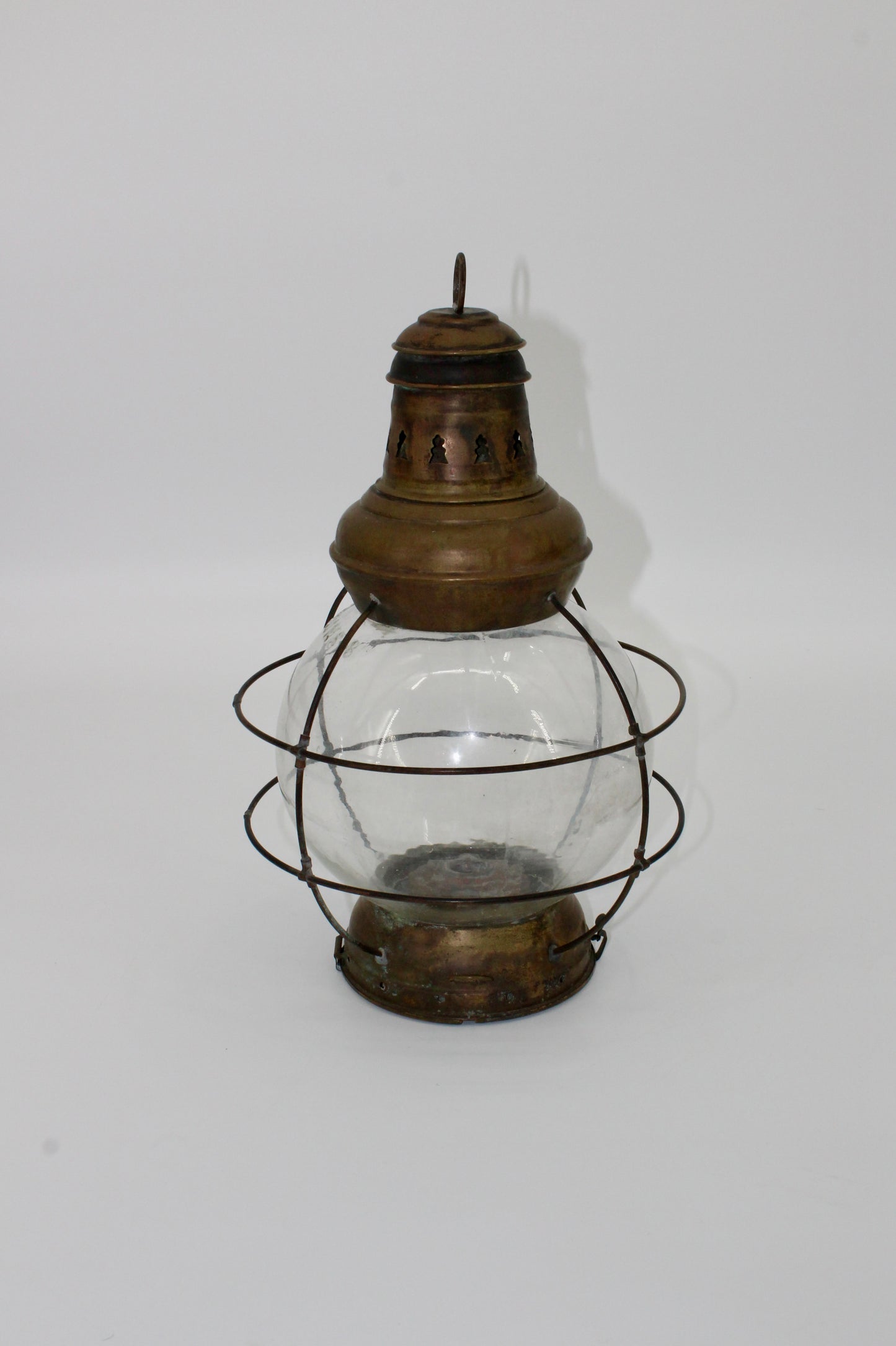 1940 All-Brass 'PERKO' Onion Lantern w/ Guard
