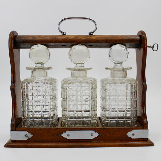 Complete 19th Century Tantalus Set (With Key)