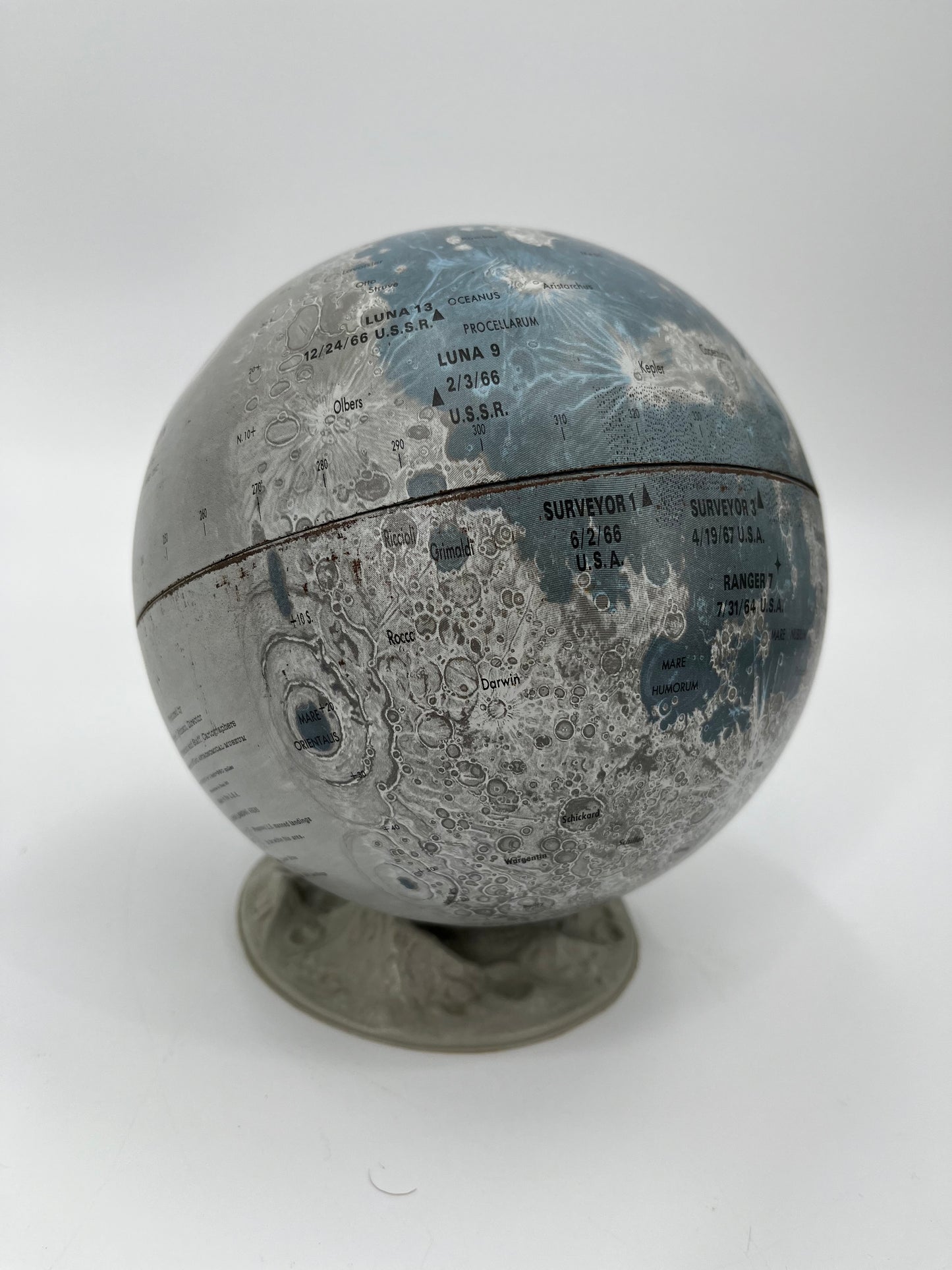Vintage Lunar Hand Globe