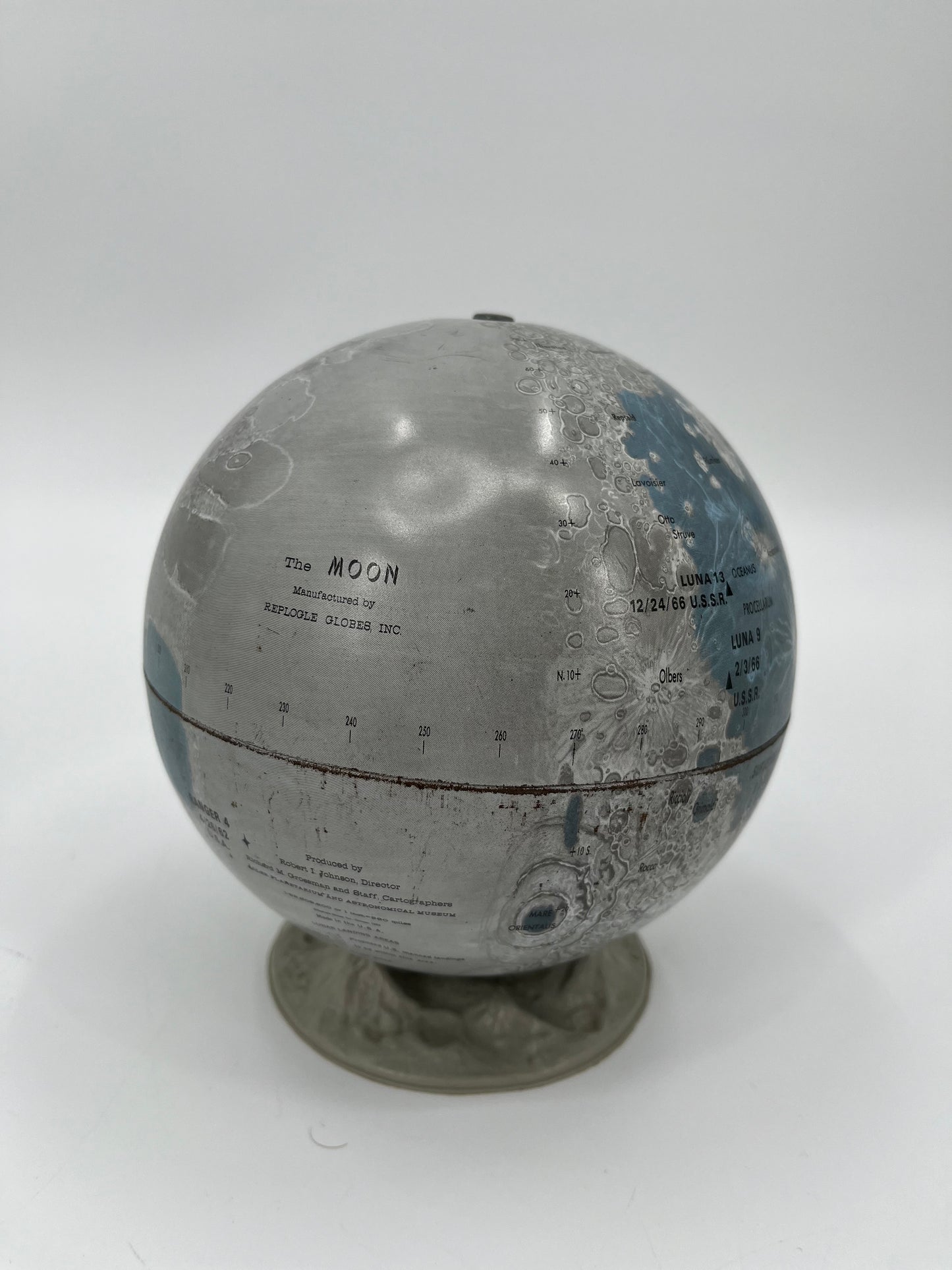 Vintage Lunar Hand Globe