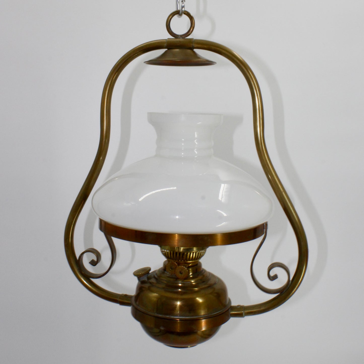 Sherwoods Ltd. Custom All-Brass Hanging Lamp (Double Burner)