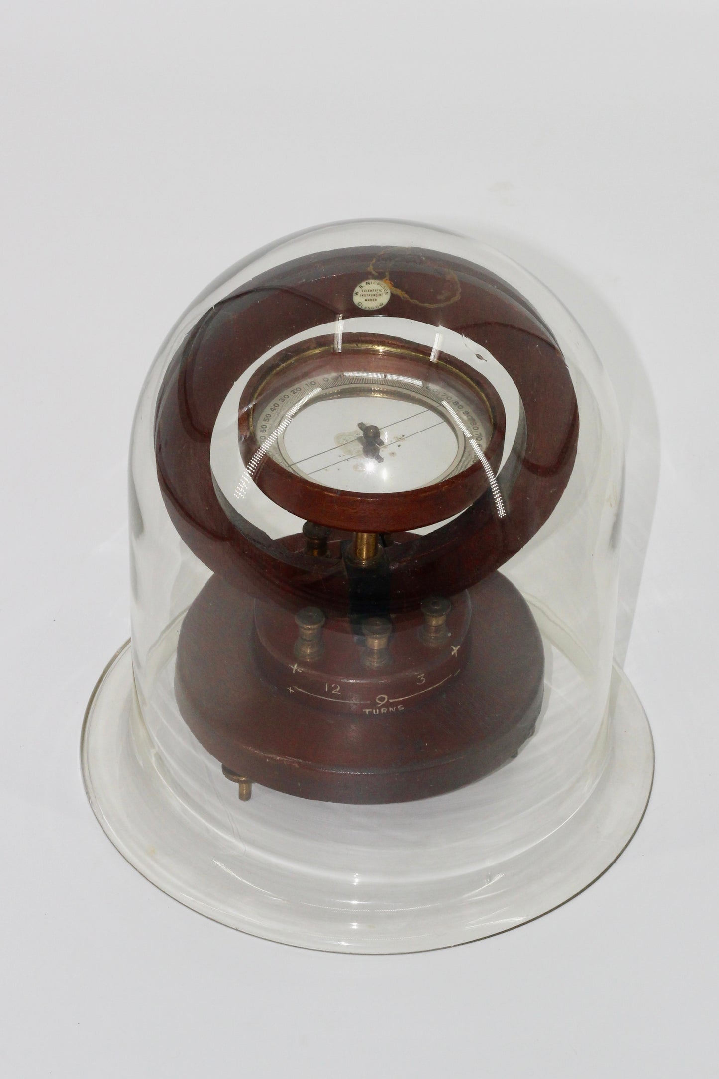 Tangent Galvanometer by W.B. Nicolson (Cloched)