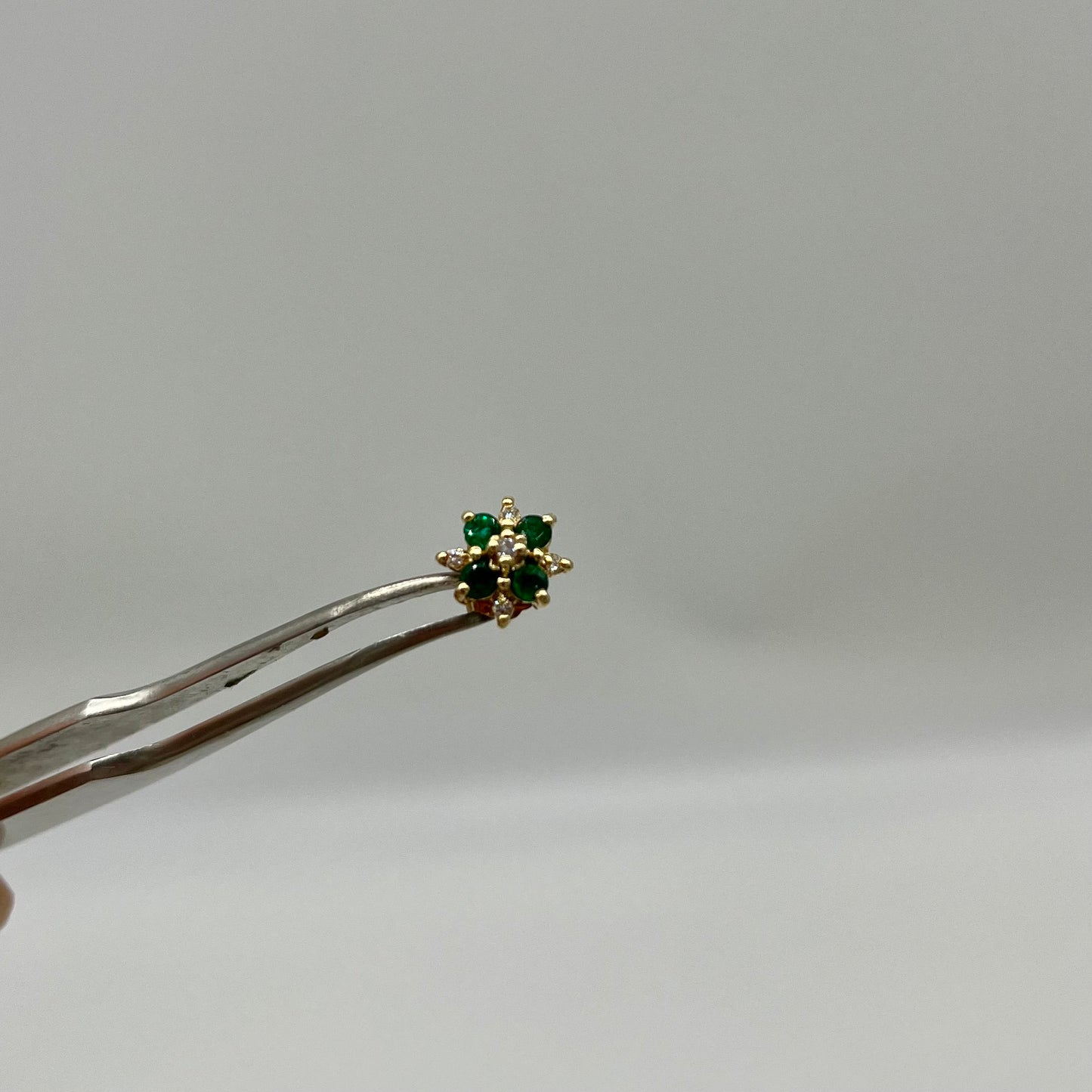 1930's Emerald & Diamond Gold Earrings, 2.29 CTW 18K Gold