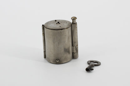 1881 Burns's Royal Patent Bottle Lock & Key Set by Thomas Turner & Co.