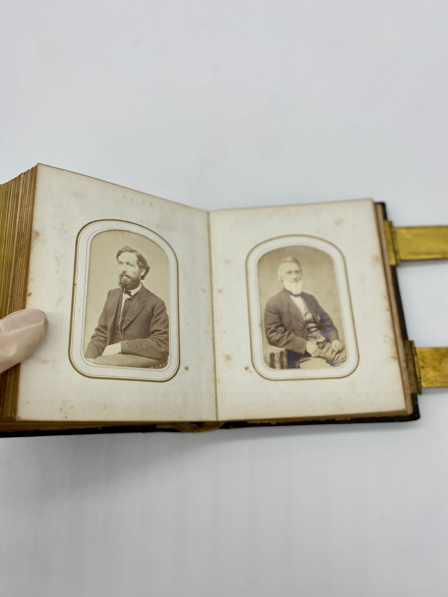 1862 Early Henry Altemus Co. Photograph Album- Rare Abraham Lincoln & US Presidential Carte-de-visites