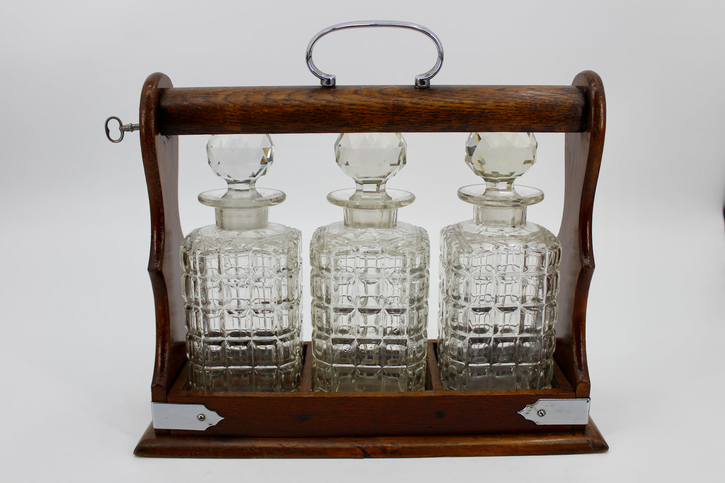 Complete 19th Century Tantalus Set (With Key)