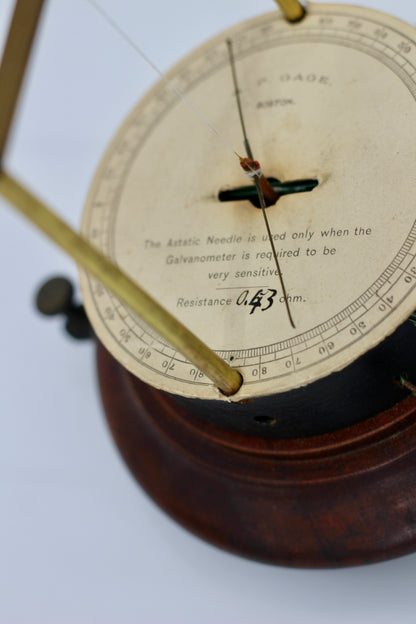 Astatic Galvanometer by A.P. Gage Boston, c.1880-1900