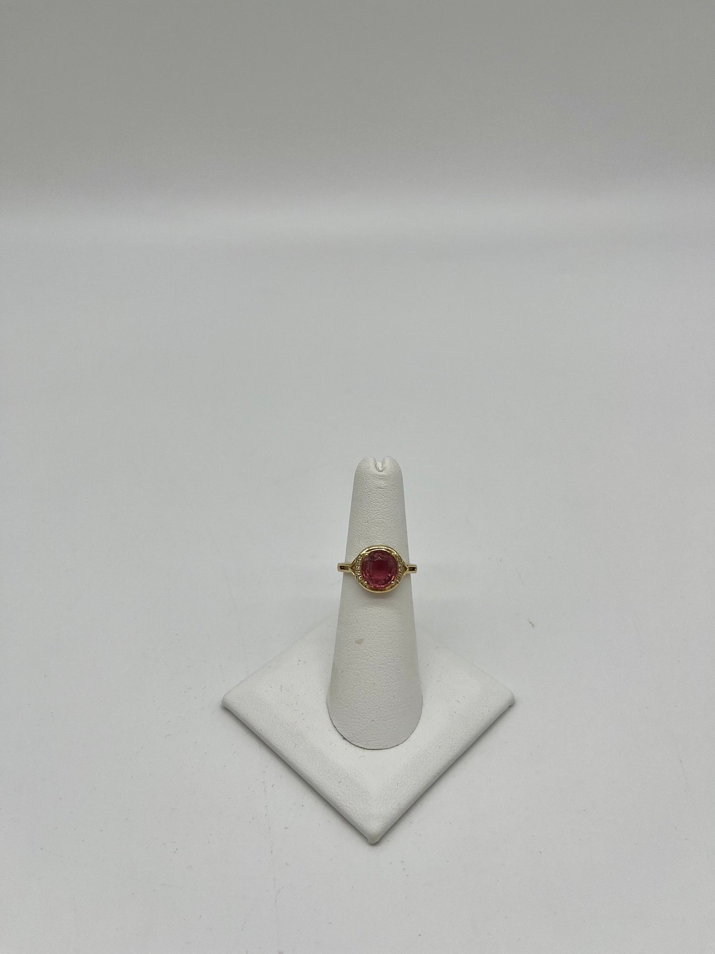 Pink Tourmaline & Diamond Ring, 2 CTW 14K Gold