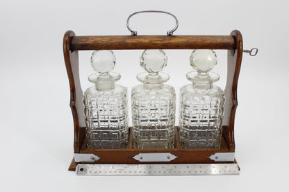 Complete 19th Century Tantalus Set (With Key)