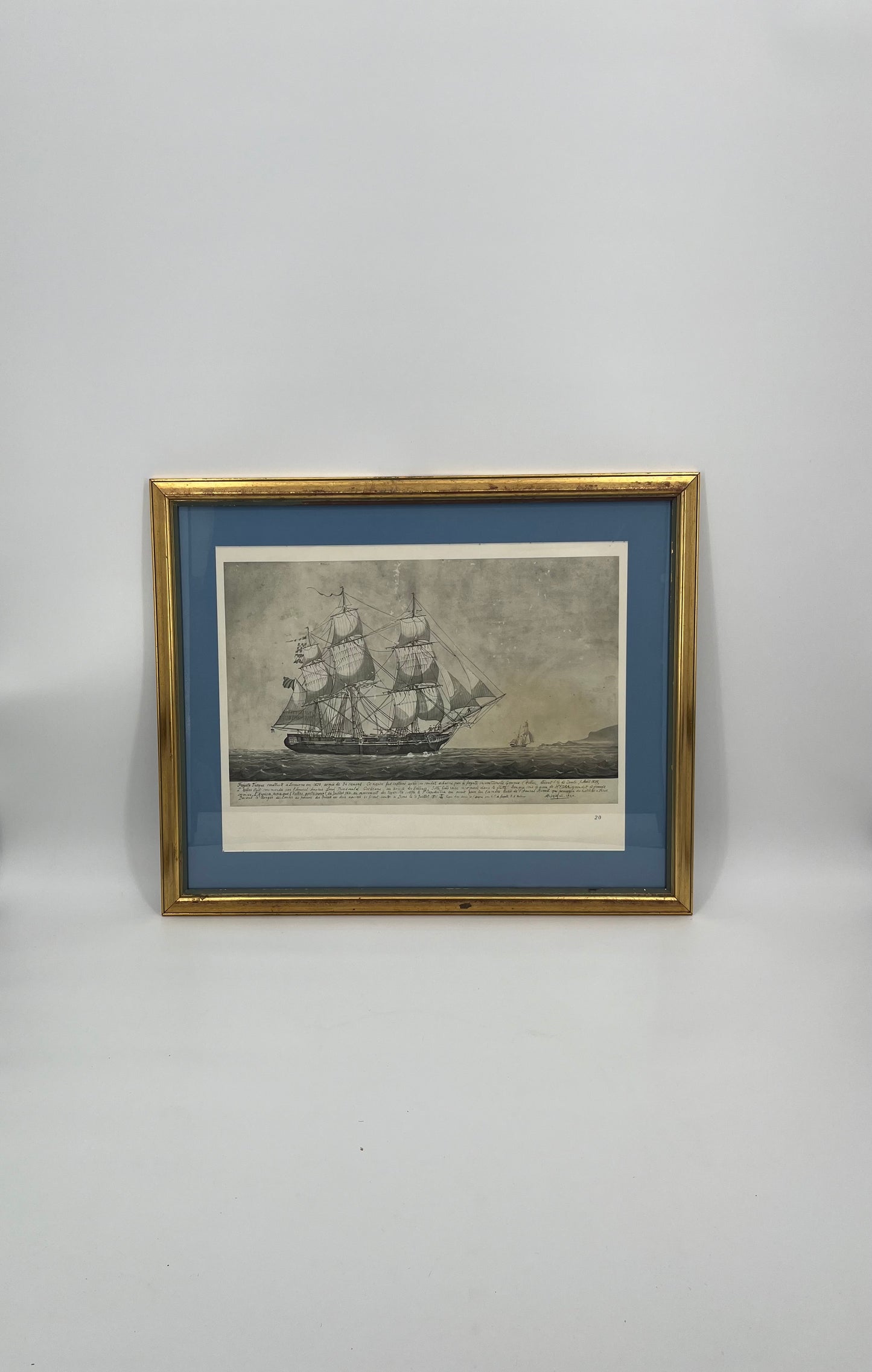 1800's Greek Ships Framed Trio