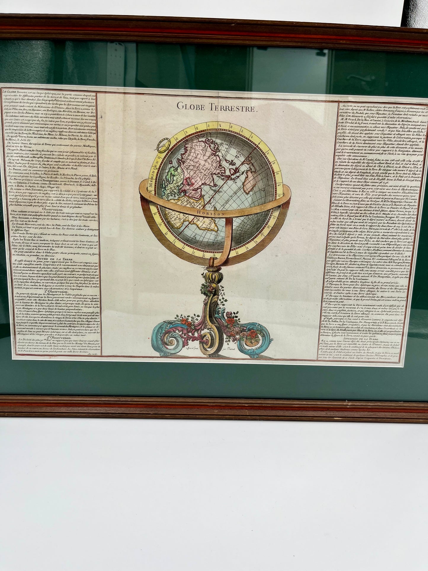 1761 Celestial & Terrestrial Globes- Claude Buy de Mornas (Framed Pair-Vol.1 Atlas Prints)