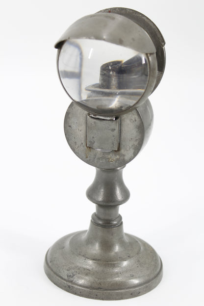 Double Bullseye Pewter Whale Oil Lamp