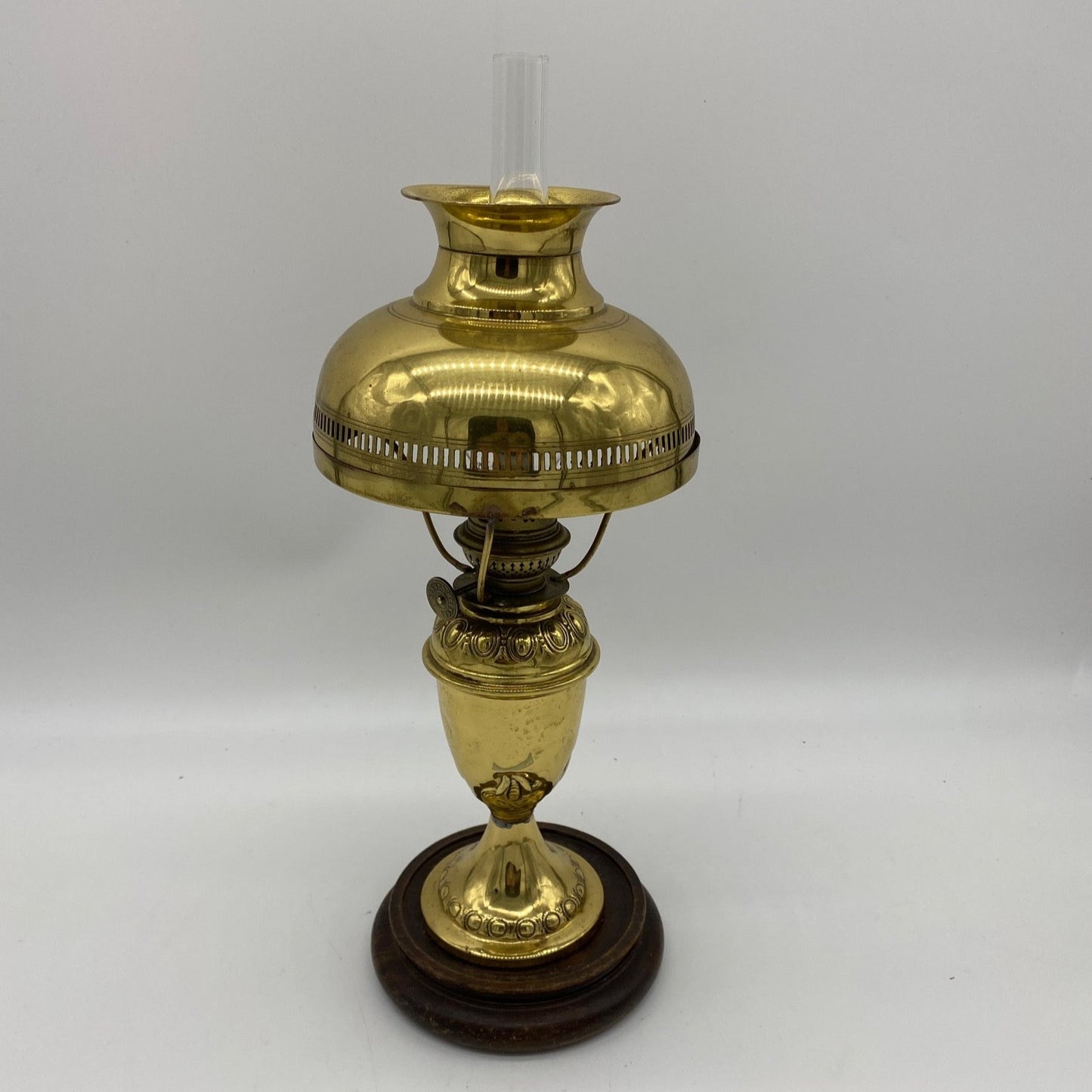 Miniature Matching Brass Oil Lamp