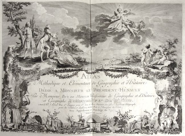 1761 Celestial & Terrestrial Globes- Claude Buy de Mornas (Framed Pair-Vol.1 Atlas Prints)