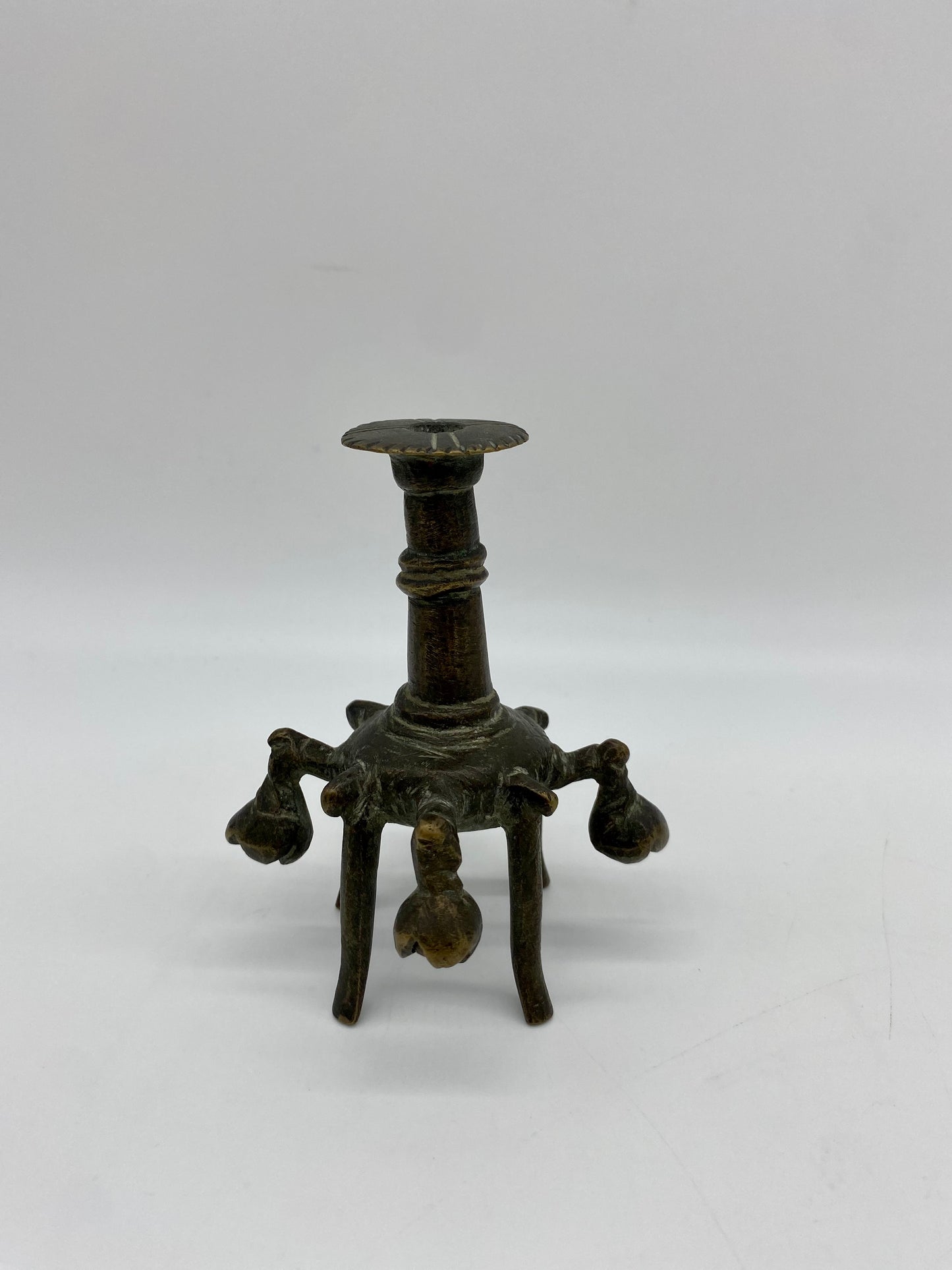 Antique Bronze Ottoman Kohl Flask