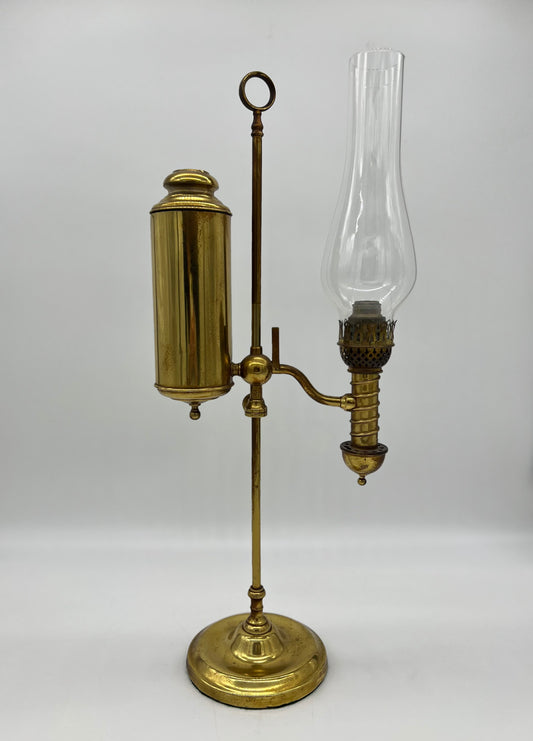 1877 Manhattan Brass Co. Single Burner Student Lamp