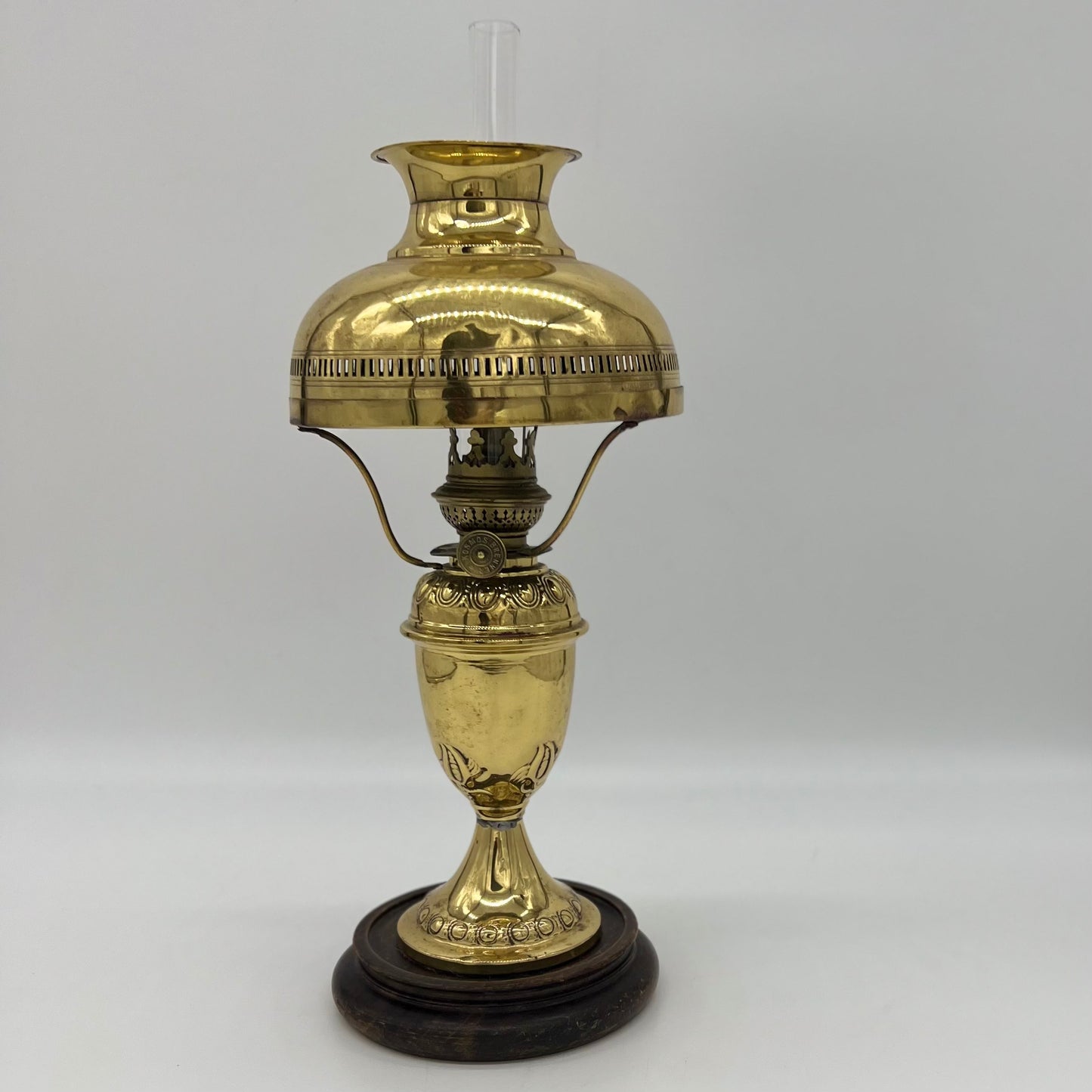 Miniature Matching Brass Oil Lamp