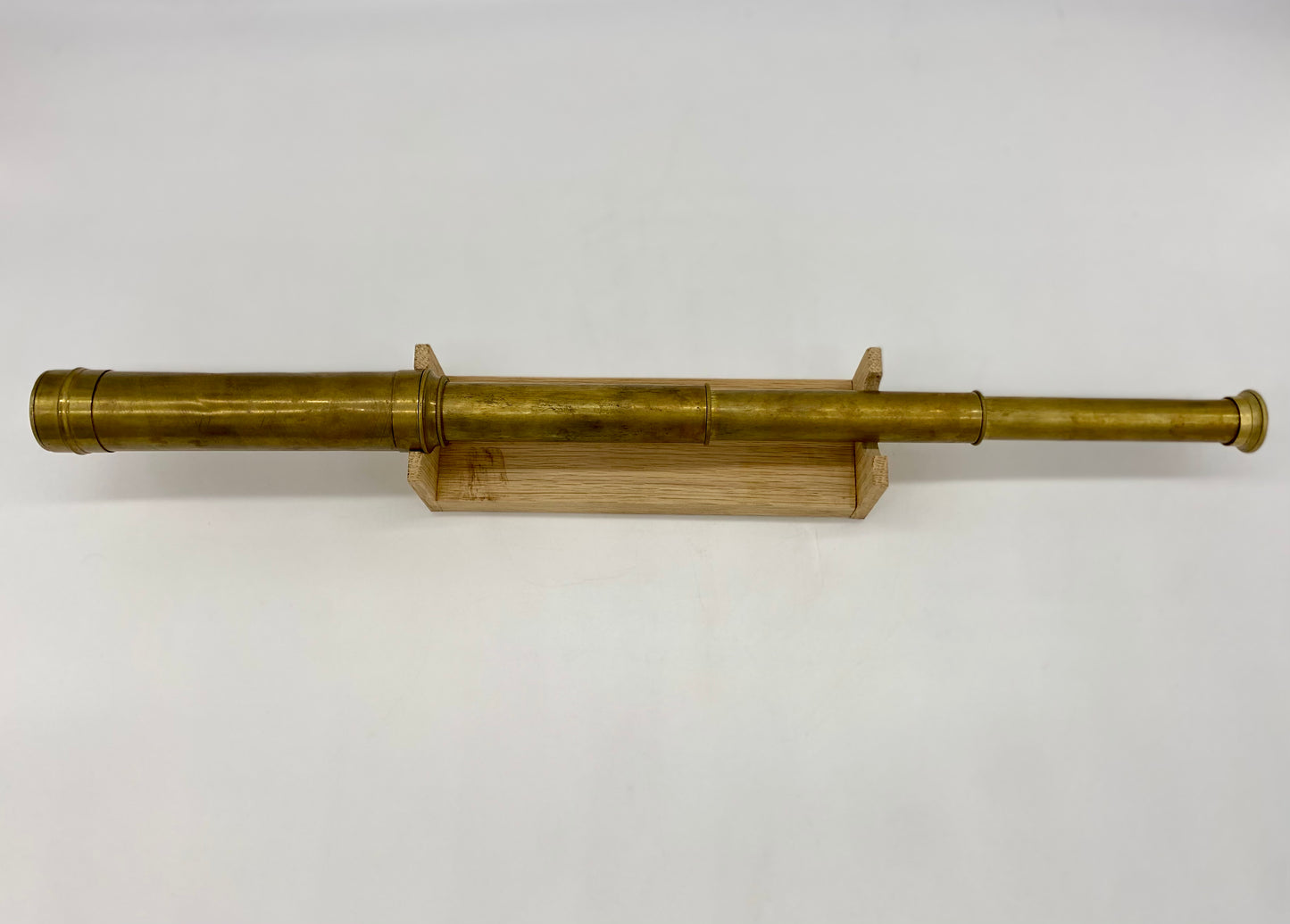 Collapsing Three Draw Brass Telescope- English