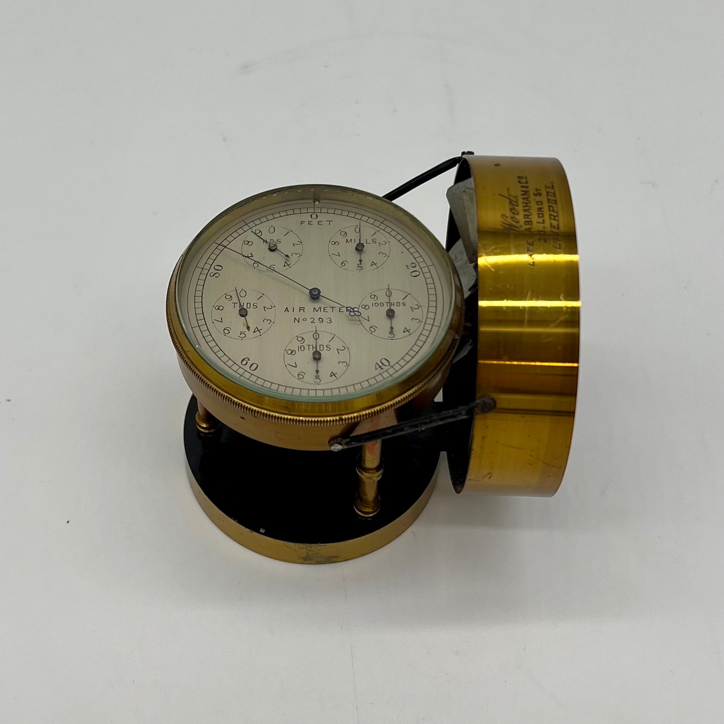 Woods Anemometer by Late Abraham & Co. (Air Meter)