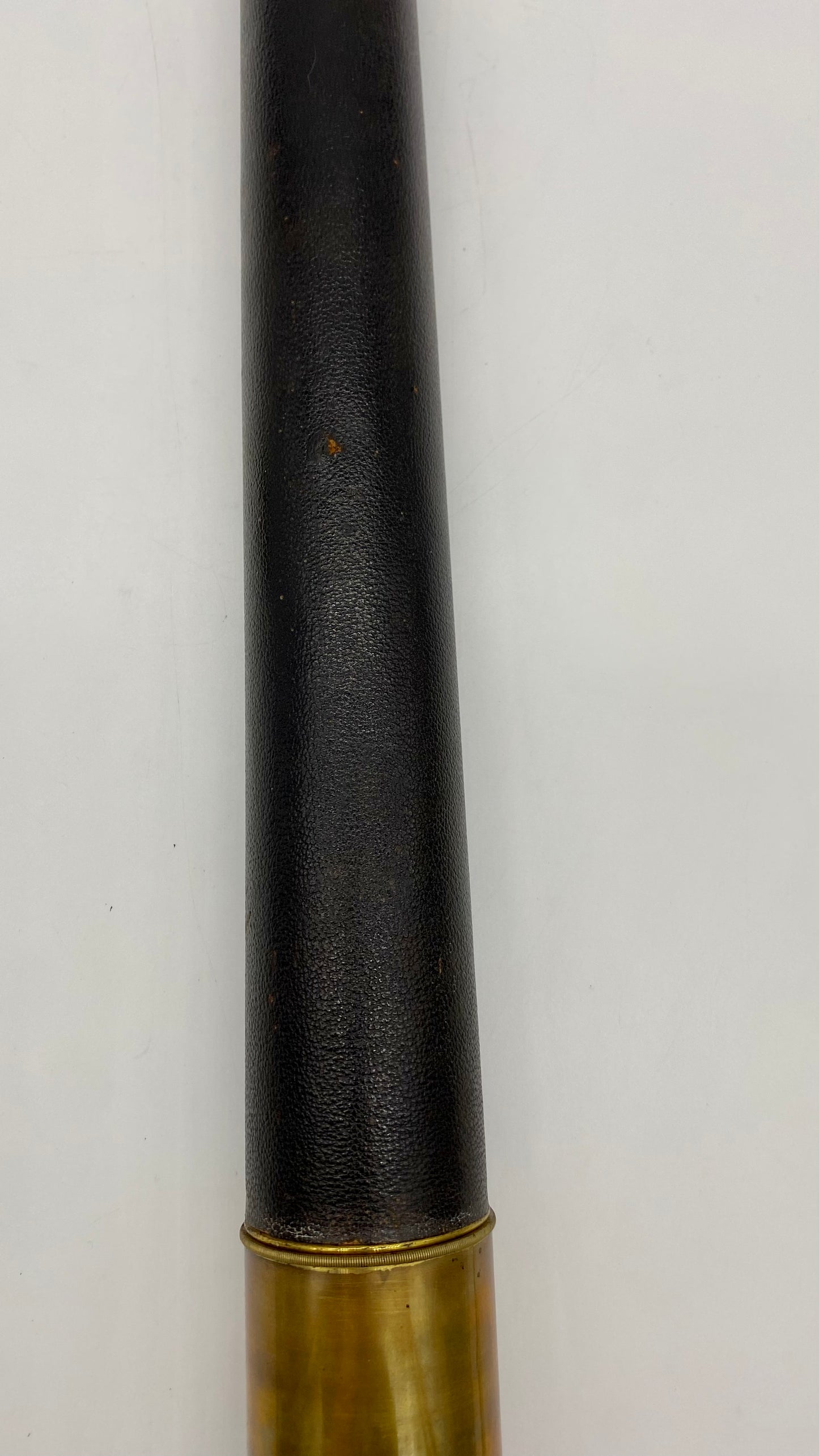 Mounted English Antique Single-Draw Spyglass