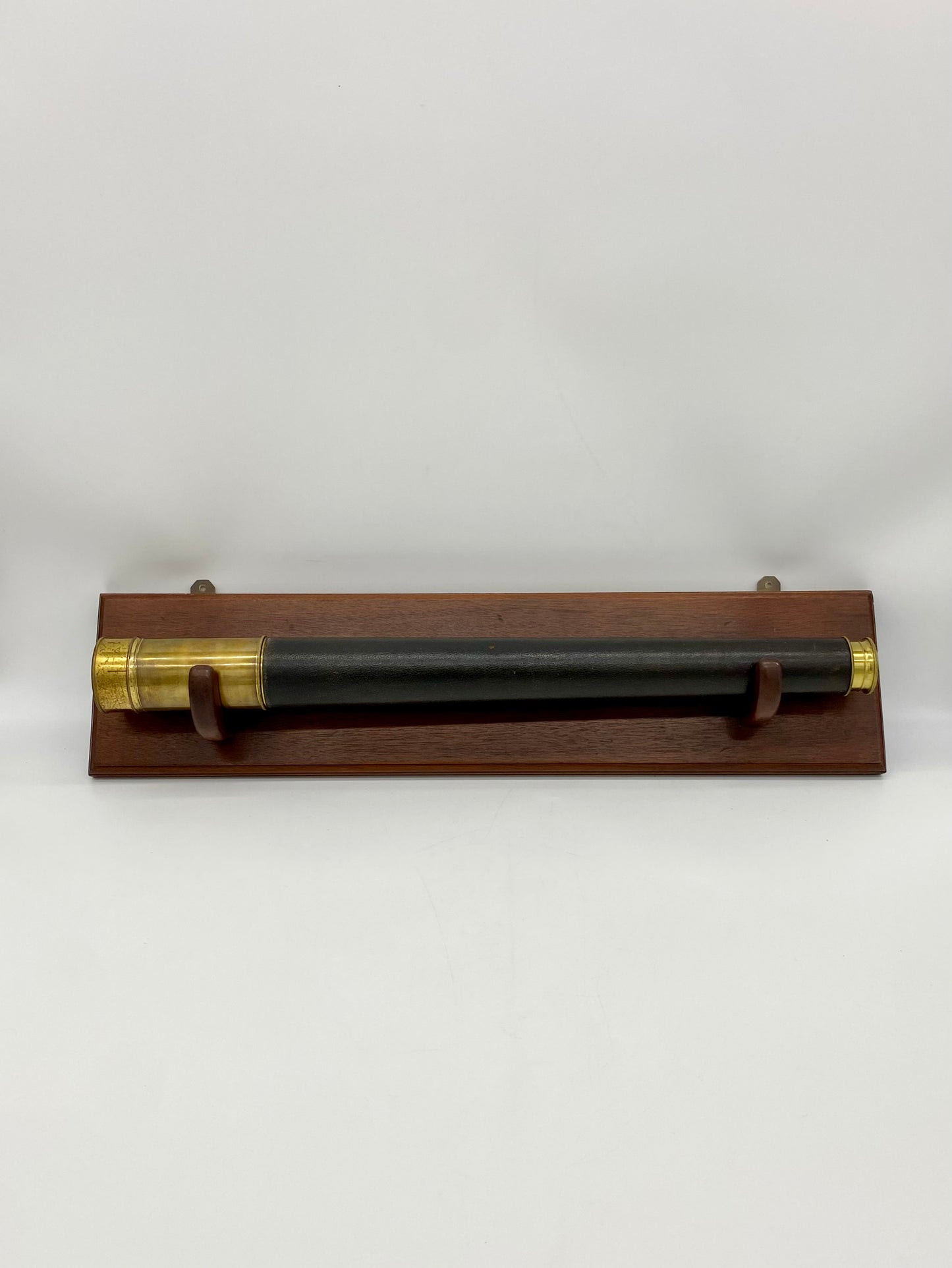 Mounted English Antique Single-Draw Spyglass