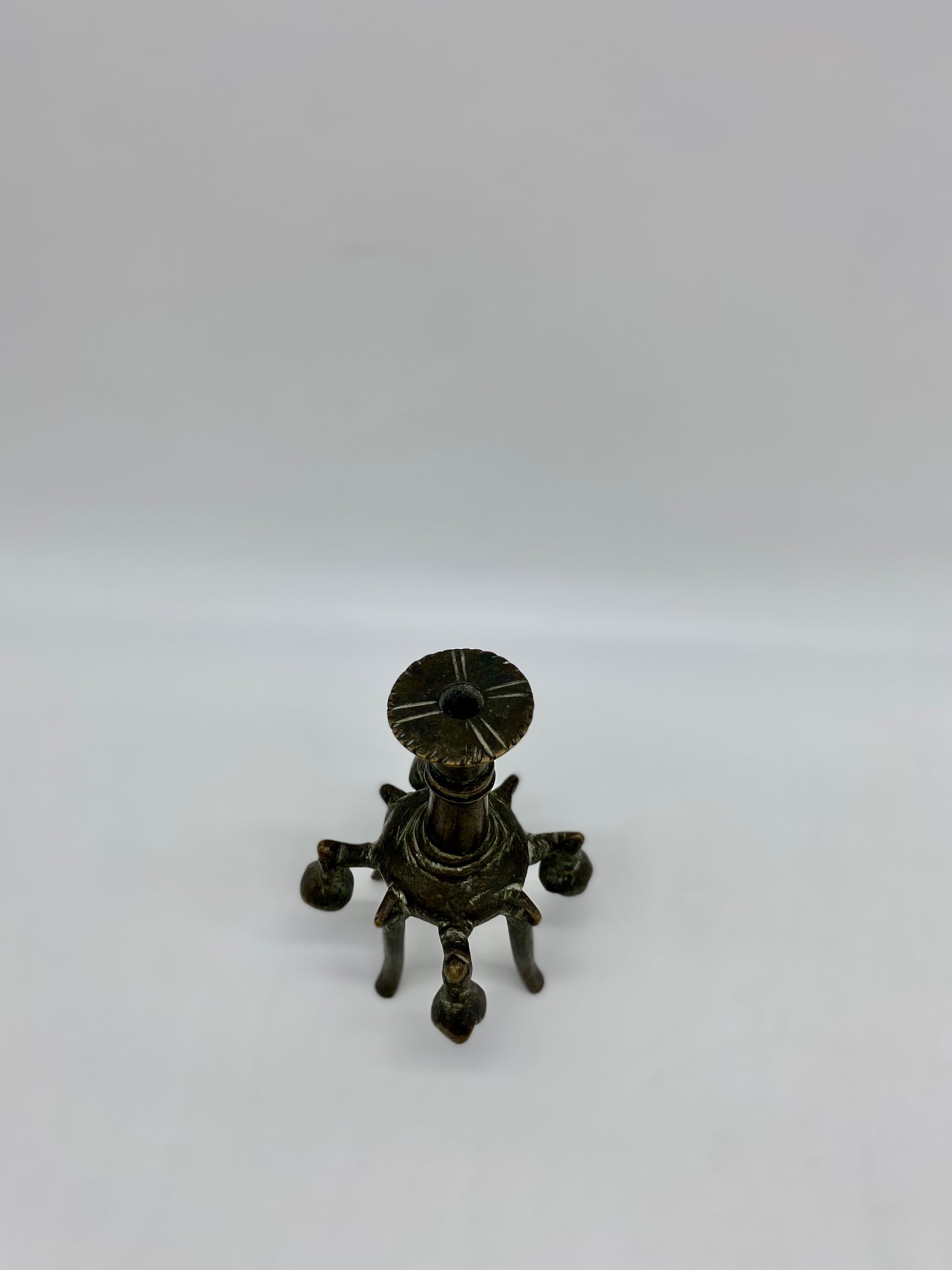 Antique Bronze Ottoman Kohl Flask