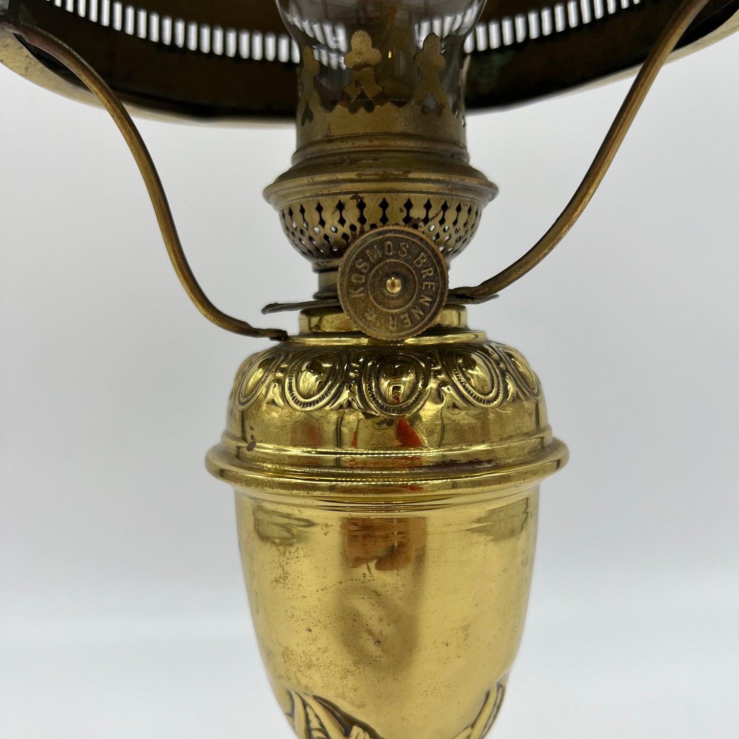 Miniature Matching Brass Oil Lamp