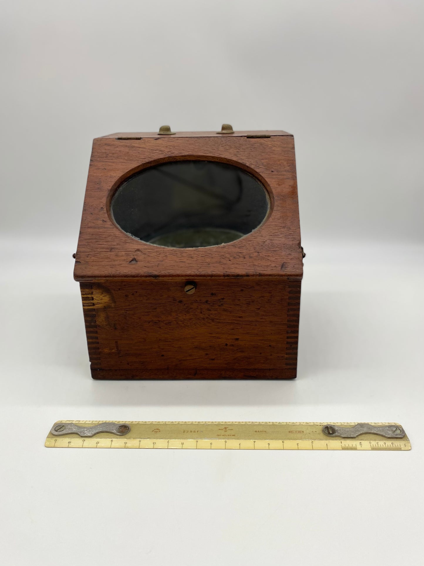 Slant-Front Case Binnacle Compass by Wilcox, Crittenden & Co.