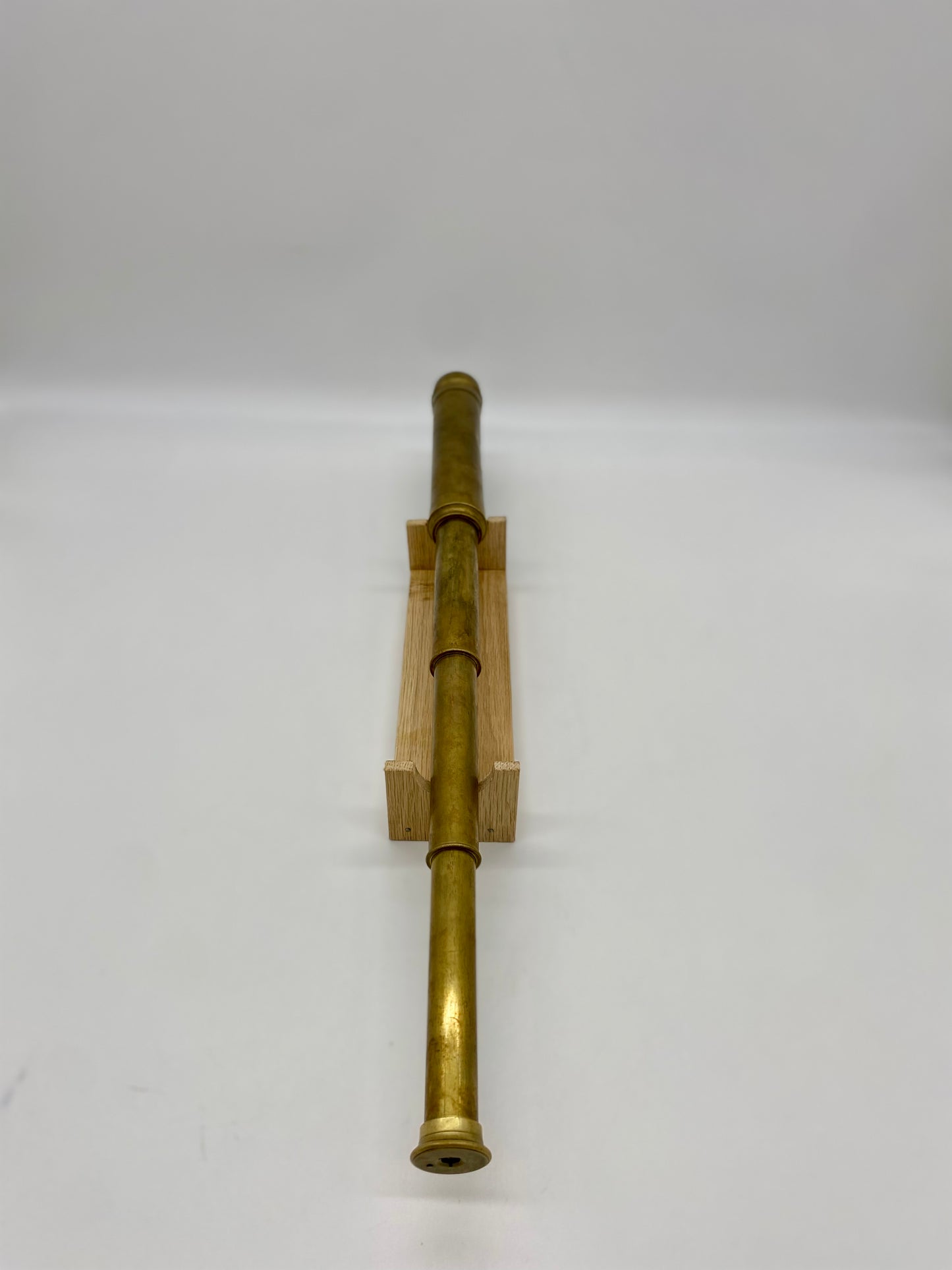 Collapsing Three Draw Brass Telescope- English