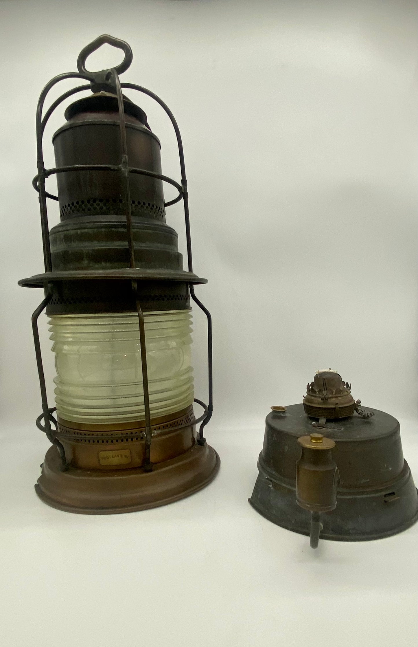 19th Century U.S. Lighthouse Service "Post Lantern B" Post Lantern