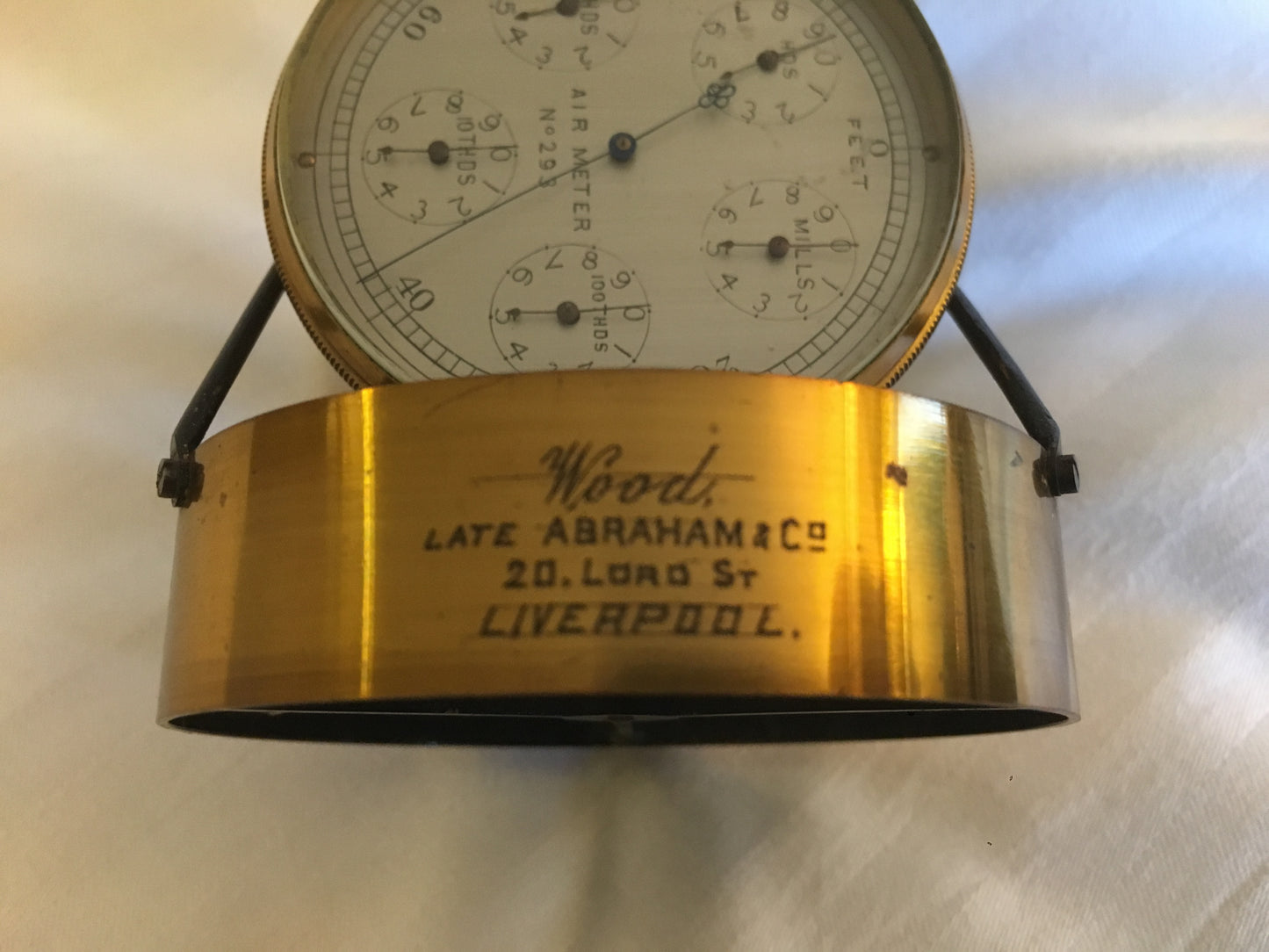 Woods Anemometer by Late Abraham & Co. (Air Meter)