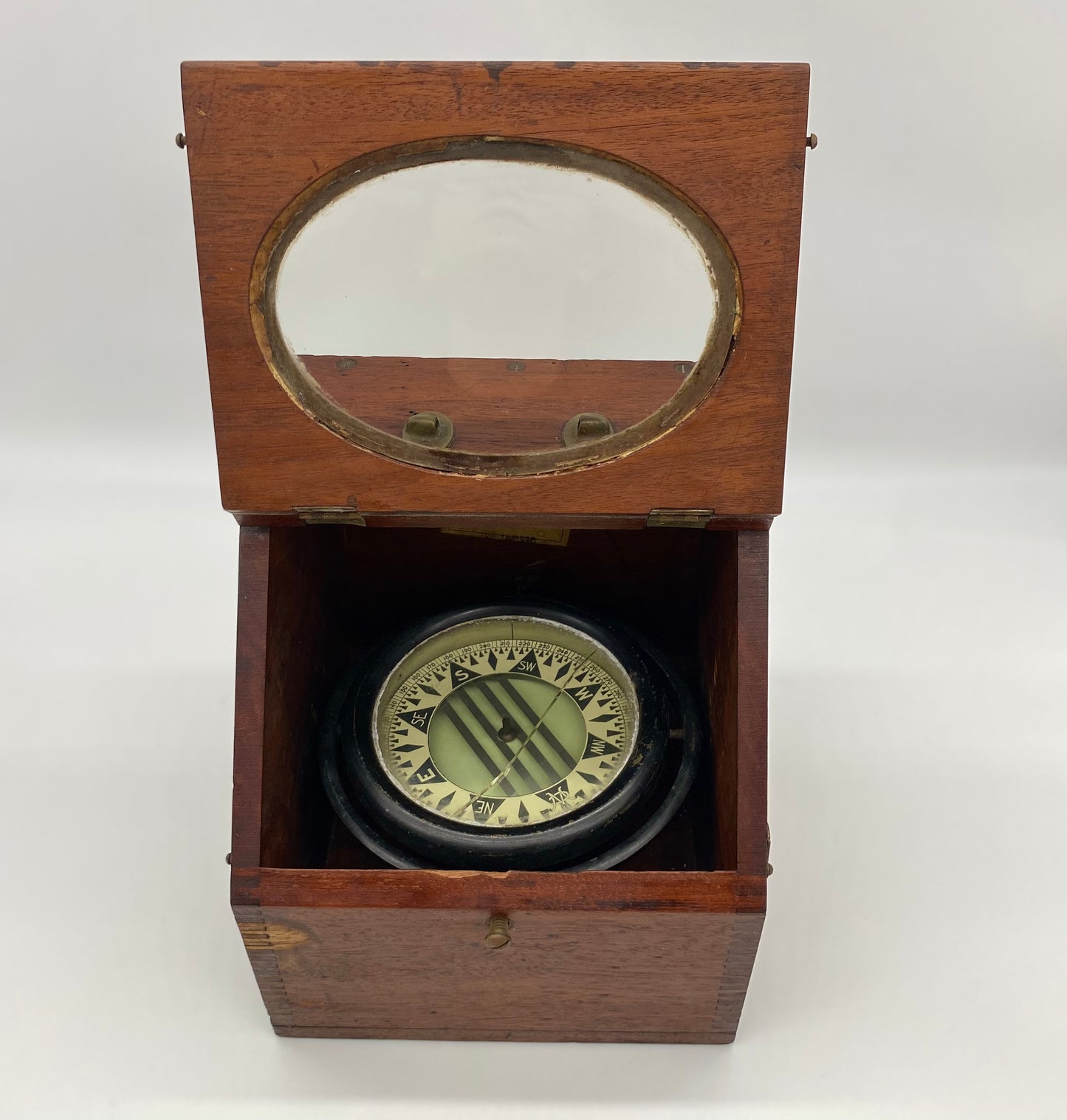 Slant-Front Case Binnacle Compass by Wilcox, Crittenden & Co.