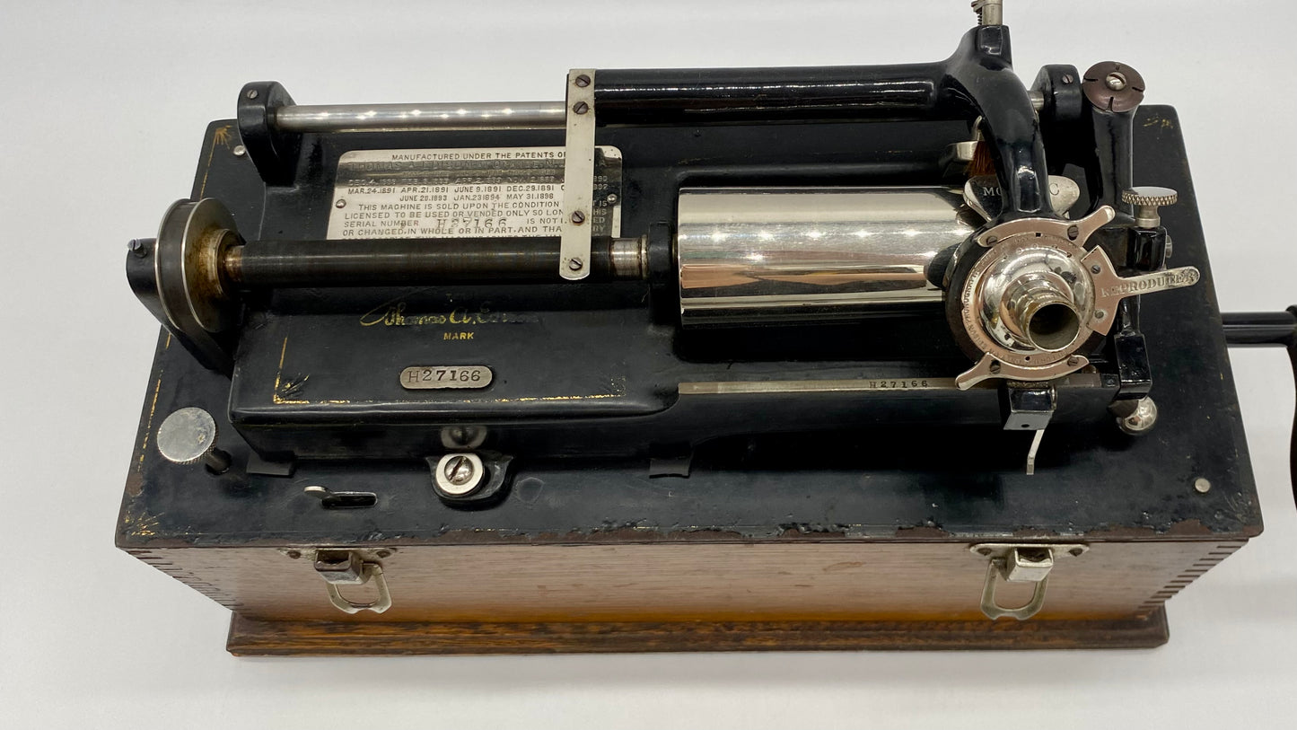 Rare Early-Style Model A Edison Home Phonograph 1899-1900