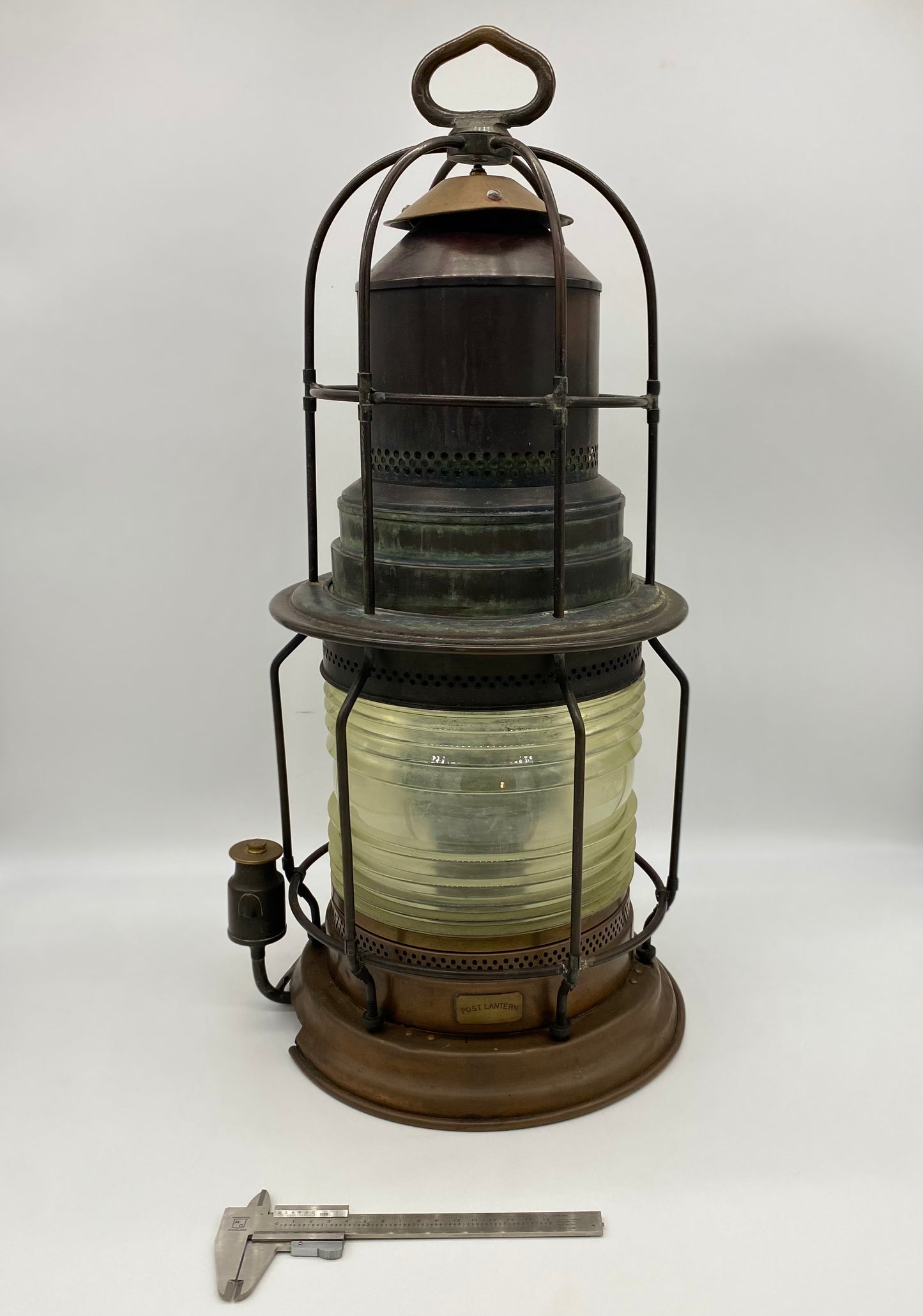 19th Century U.S. Lighthouse Service "Post Lantern B" Post Lantern