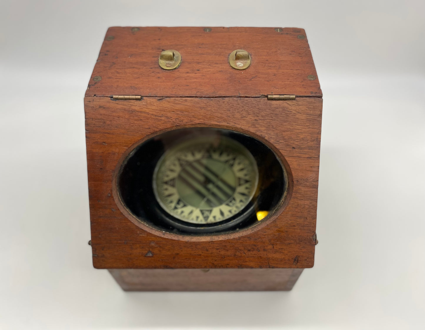 Slant-Front Case Binnacle Compass by Wilcox, Crittenden & Co.