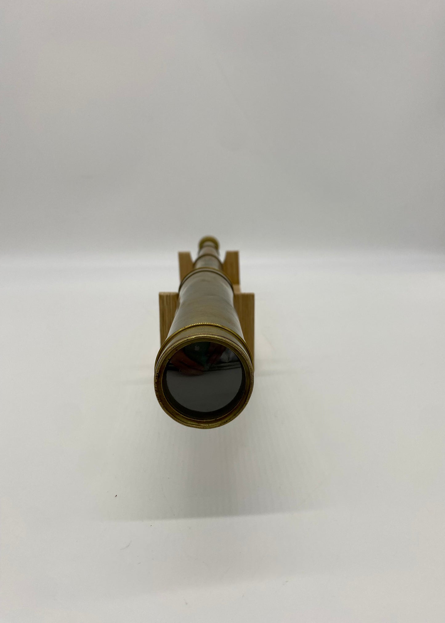 Collapsing Three Draw Brass Telescope- English