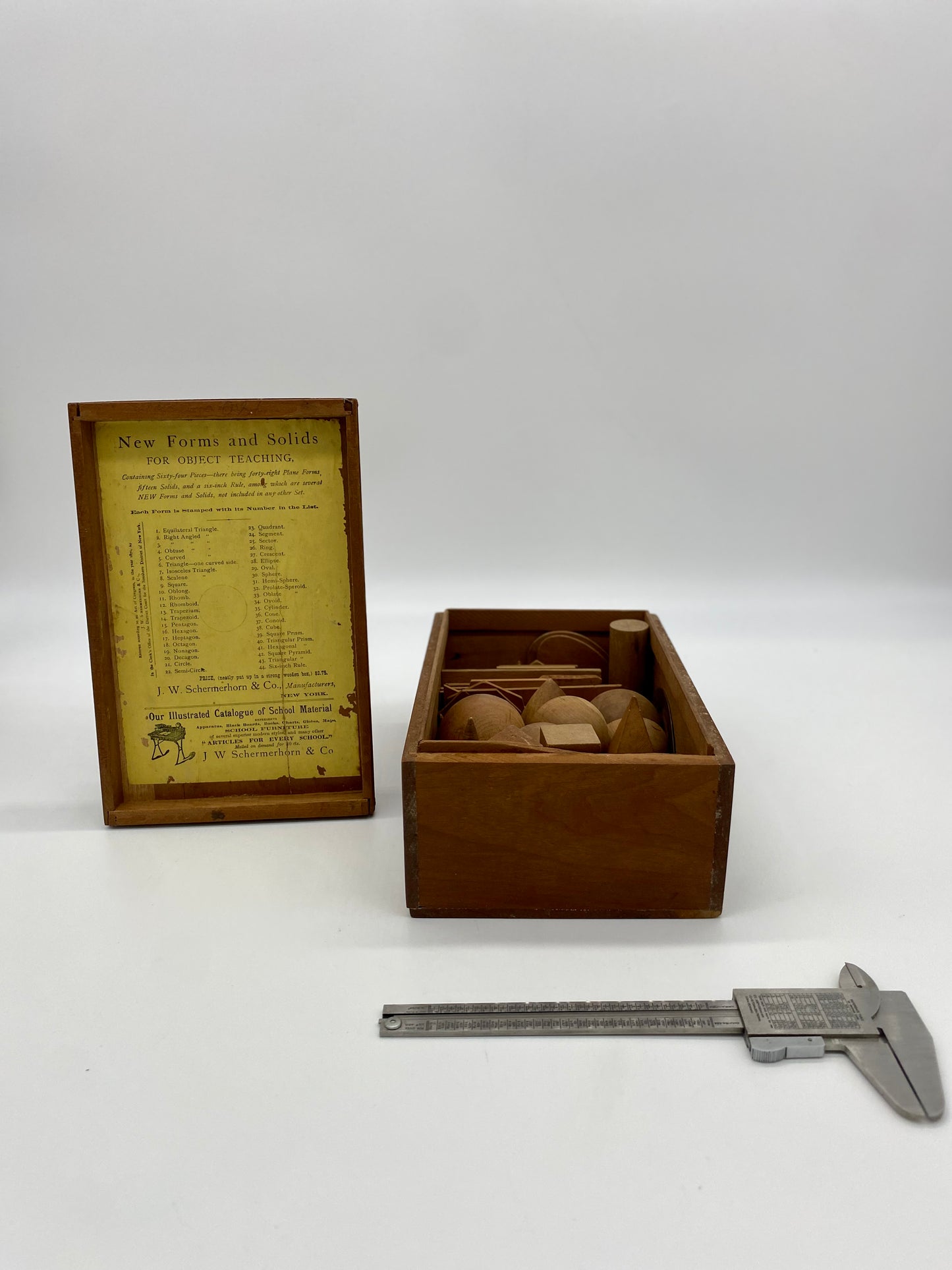 J.W. Schermerhorn Wooden Mensuration Set